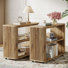31.5'' Narrow End Table With 2-tier Shelves