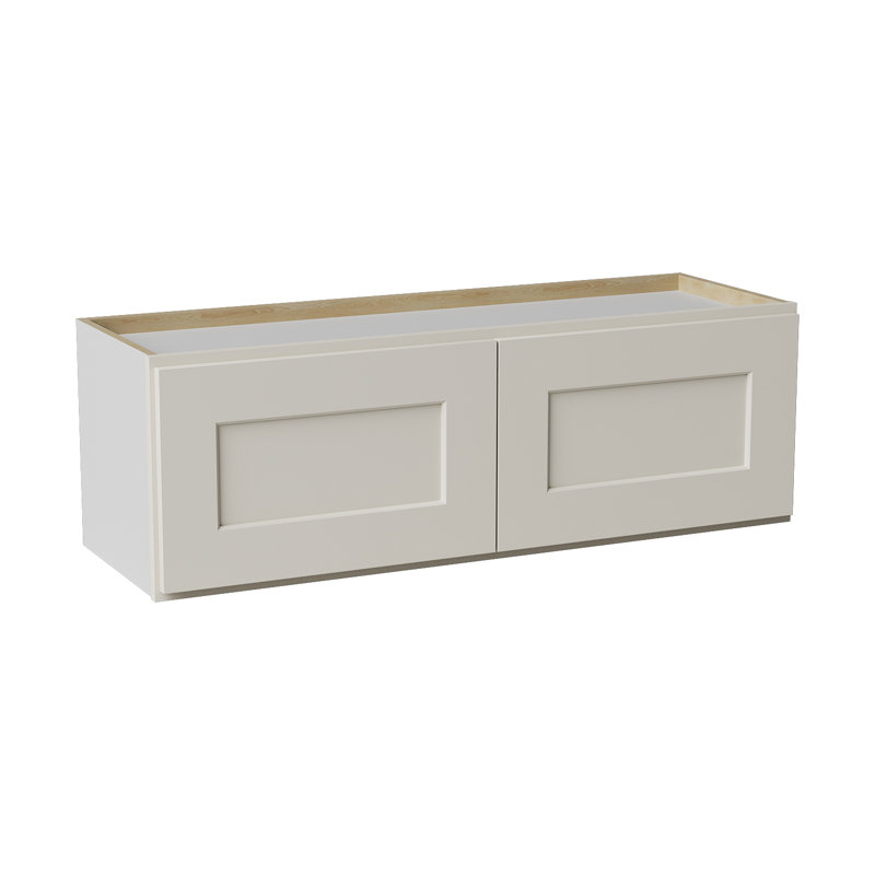 Armoire de cuisine en bois massif prête à assembler, H 36 po x l 9 po x P 12 po, Crème Shaker