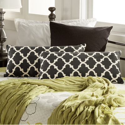Housse et coussin rectangulaire en lin