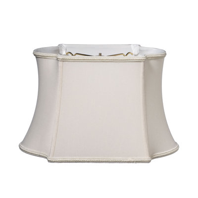 Abat-jour cloche en soie / shantung 7,625 "H (araignée)