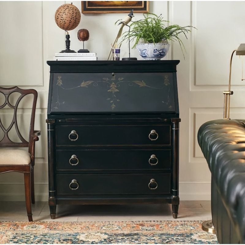 Commode rétro noire