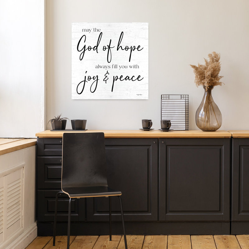 God Of Hope Abstract Contemporary Art, 18" H x 18" W