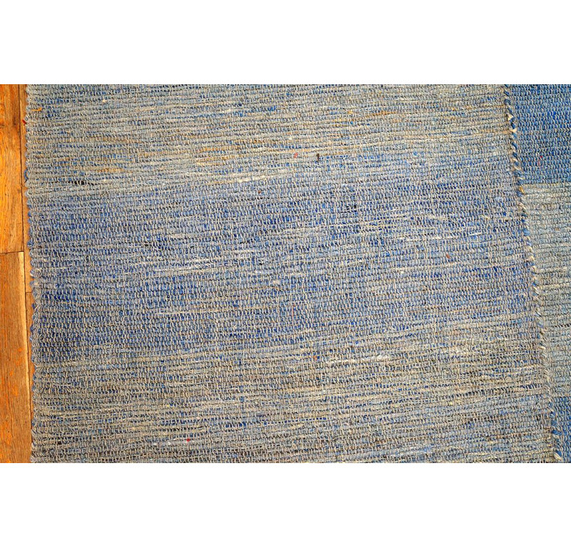 Extraordinary Multi Blue Ground Color American Shaker Style FlatWeave Rug 8 x 11, Rectangle 8'11" x 11'8"