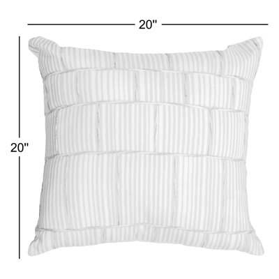 Hendricks 20" x 20" Embroidered Throw Pillow