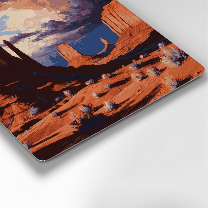 Art mural en métal brun de style sud-ouest Mesa and Butte 110, H 144 po x l 144 po x P 0,05 po