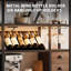 Wine Bar Cabinet With LED Lights, Power Outlets, Wine Rack-1349660055