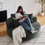 Fauteuil pivotant à 360 degrés Fluffy Chenille