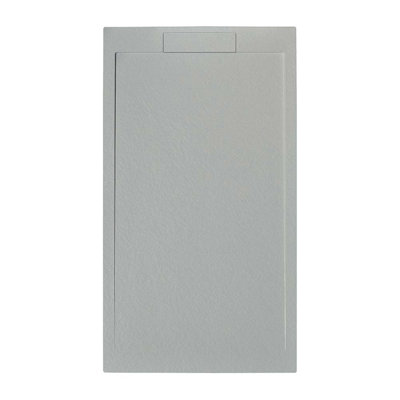  White 1600X800 Slate Effect Shower Tray