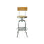 Menara Swivel Adjustable Height Counter Stool with Metal Frame
