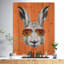 Animal avec lapin et lunettes de soleil sur toile - Lapin amusant-35105150-35105157