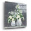 «Late Summer Bouquet 3 White Vase» par Julia Purinton, art mural en verre acrylique-1079018857