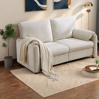 Lbs Comfort Sofas, Chenille 71 Inch Modern Loveseat For Home
