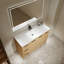 Meuble-lavabo autoportant 48 po avec résine 48 po, armoire modulaire trois pièces