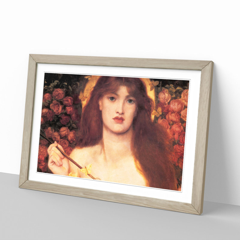 Venus Verticordia by Dante Gabriel Rossetti - Picture Frame Painting, 36cm H x 48cm W x 2cm D, Oak Framed