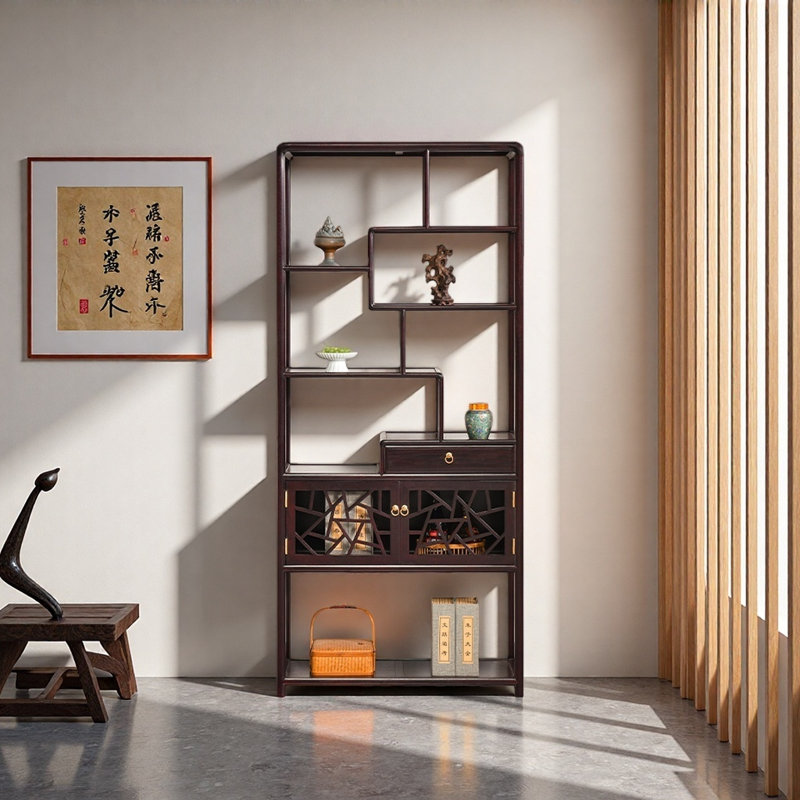 New Chinese Minimalist Style Bookcase