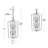 Aissa 8-Light Dimmable Modern Stairway Geometric Cage Chandelier
