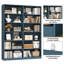 Bibliothèque standard à 6 niveaux H 74,3 "x l 47,2" Geng-782534939-794522255