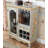 32.28" Silver Rectangular Solid Wood Wine Racks