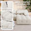 Canapé modulaire modulaire, canapé surdimensionné minimaliste avec siège profond, accoudoirs et dossier amovibles, canapé modulaire convertible confortable pour salon, appartement de chambre à coucher-1064553281