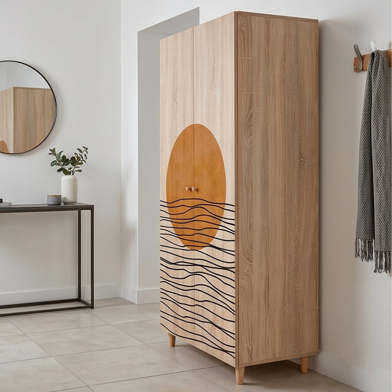 Horizon 2-Door Multipurpose Armoire with UV-Coated Graphic