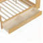 Lit de jour double en bois avec tablettes de rangement, lit multifonctionnel avec deux tiroirs de rangement; Ensemble de lattes et bureau d'étude-391421601