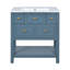Armoire en bois bleue-658437983