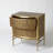 Crinkle Bedside Chest-Brass/Bronze