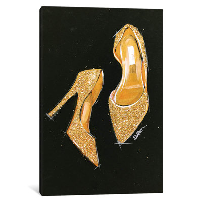 Jimmy Choo Glitter by Rongrong DeVoe - Wrapped Canvas Print