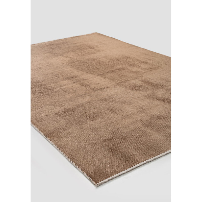 Rentaro Rectangle Cotton and Viscose Indoor / Outdoor Area Rug, Rectangle 5'3" x 7'7"