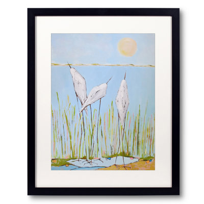 Bird Watchers Print by Phyllis Adams