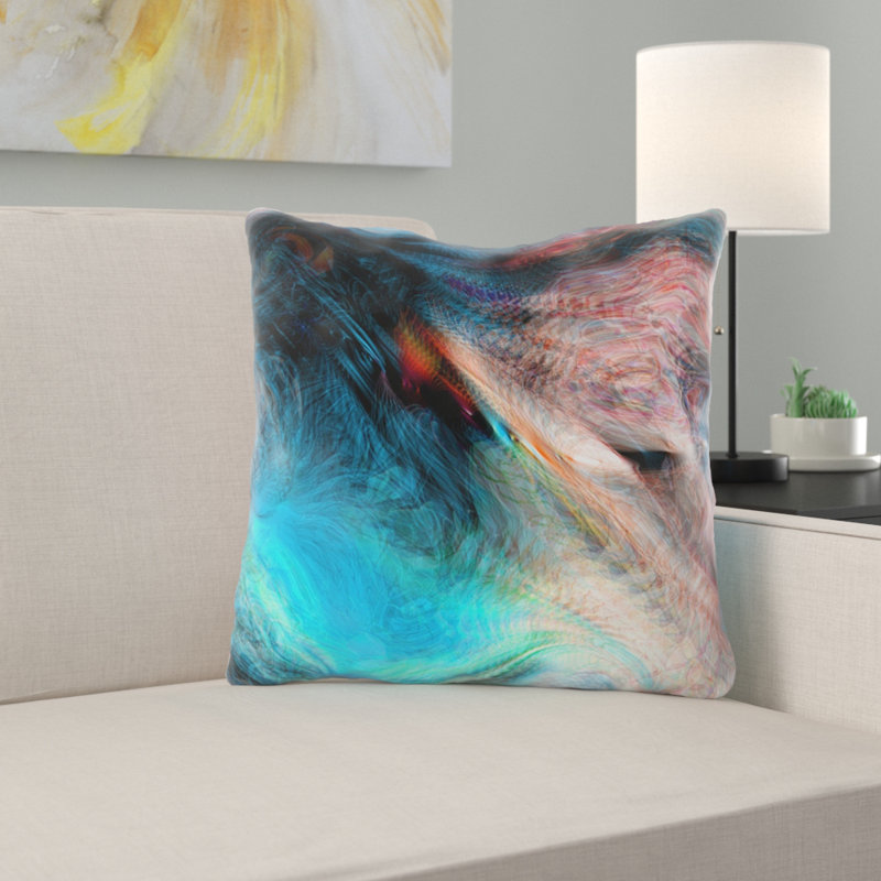 Housse et insert de coussin carré Nicks, Microsuède, Intérieur