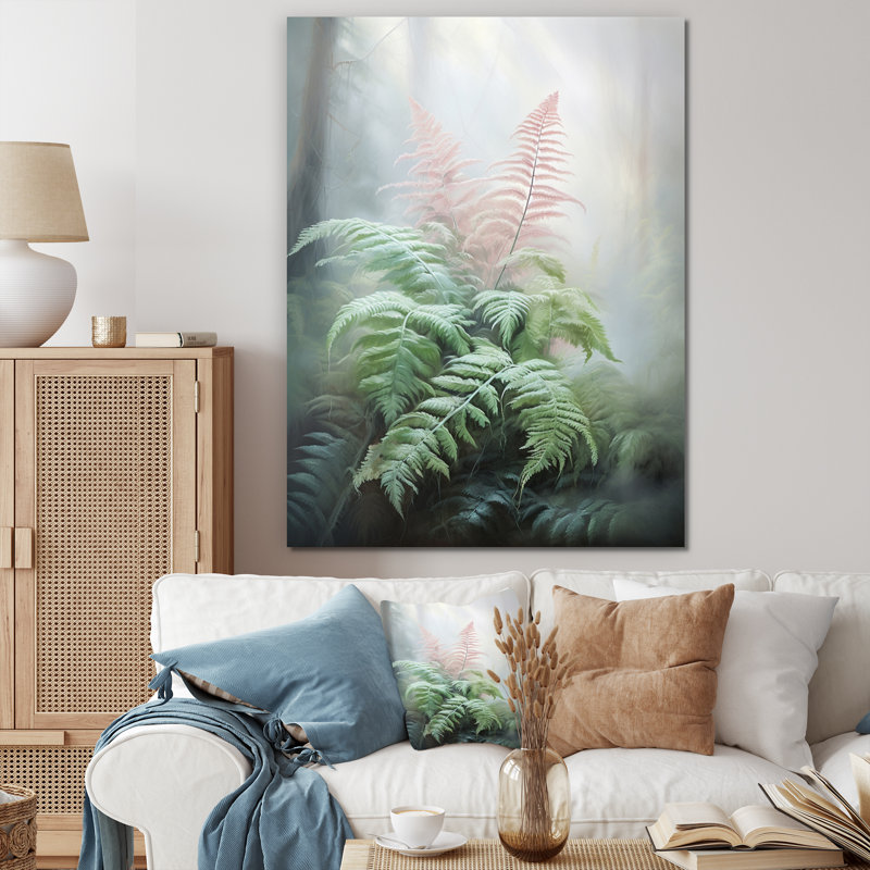 Impression sur toile, Ferns Romantic Impression VI, H 32 po x l 24 po x P 1 po