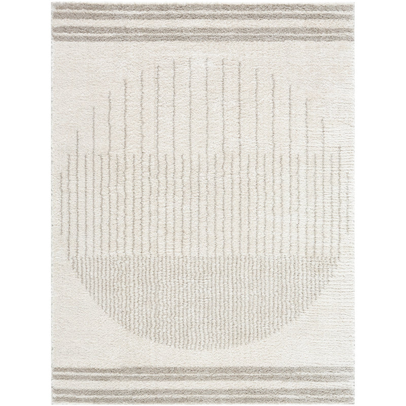 Machine Washable Shaggy Boho Medium Grey Area Rug, Rectangle 120 x 170cm