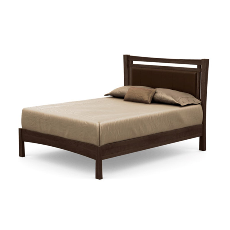 Monterey Upholstered Bed, Natural Cherry, King, Coffee