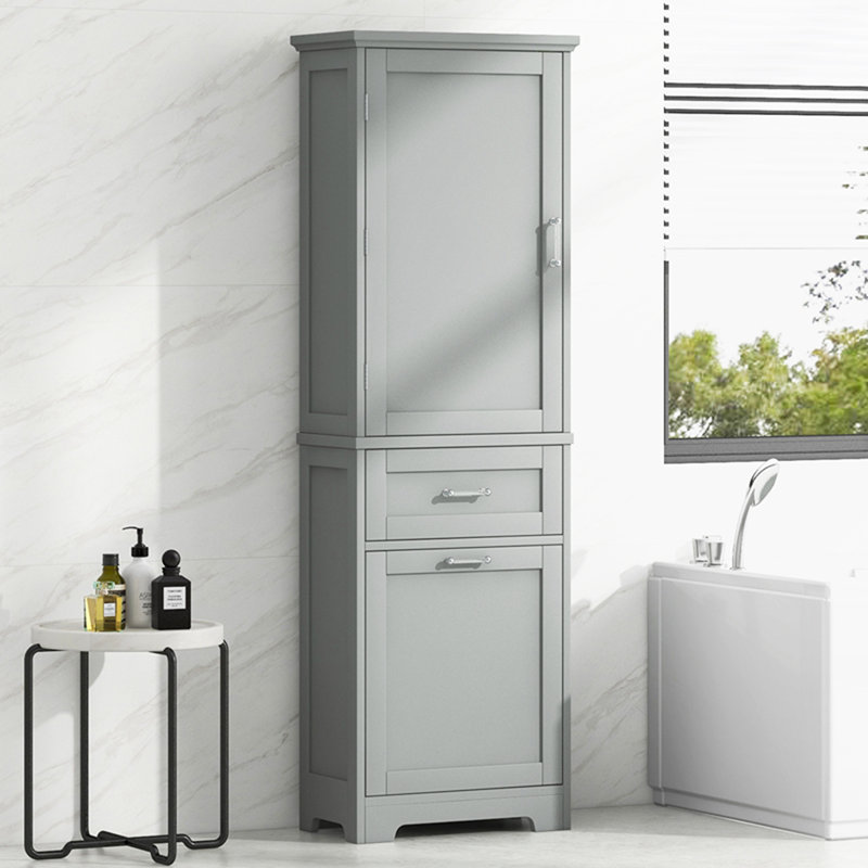 Rangement pour salle de bain Medra, Gris