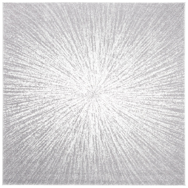 Faustina Performance Abstract Rug, Square 6'7"