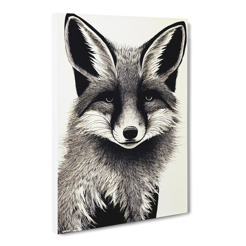 Fox Expression - Wrapped Canvas, 60cm H x 40cm W x 3cm D