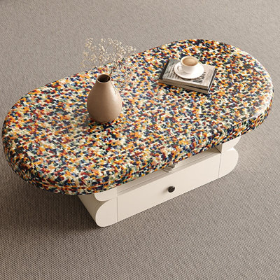 wind small apartment rainbow coffee table