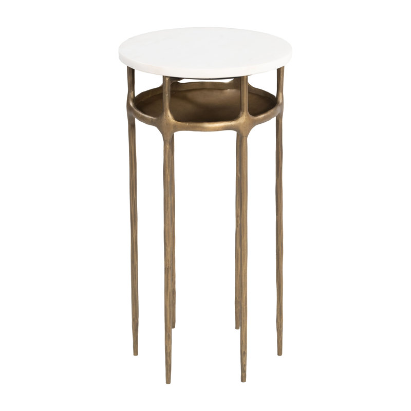 Table d'appoint en marbre Table d'appoint petite table ronde Table de chevet moderne Table de salon