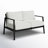 Armando 51” Aluminum Outdoor Loveseat with Sunbrella Cushions-1166644303-1150945330
