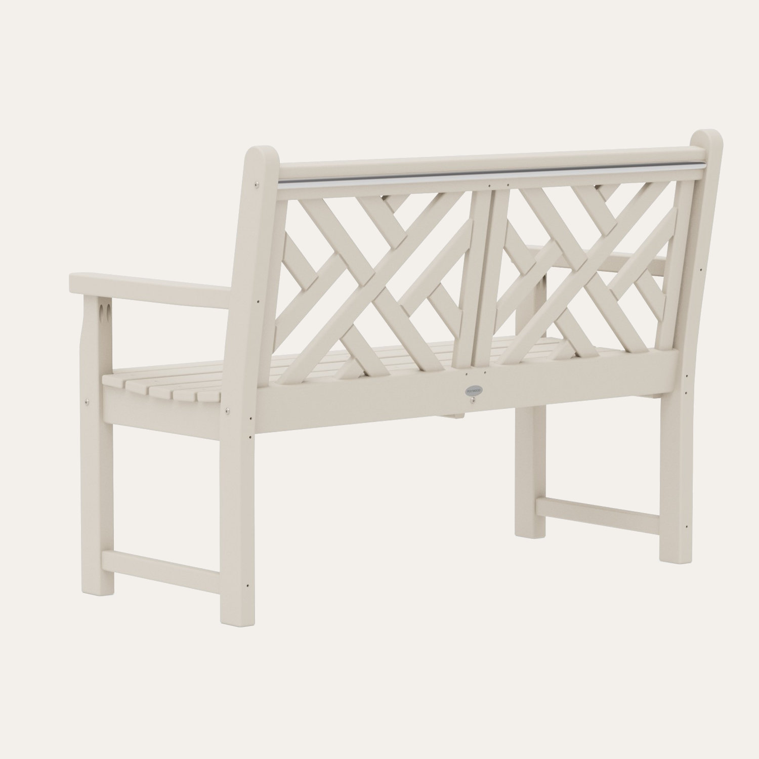 POLYWOOD® Chippendale 47" Garden Bench, Sand