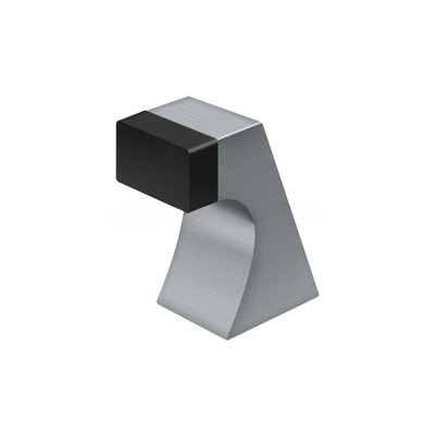 Deltana FDB250U26D Floor Door Bumper 2-1/2", Contemporary, Solid Brass in Brushed Chrome