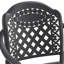 Cast Aluminum Patio Dining Chair 6PCS With Black Frame And Red Cushions (Same As:W1710S00508)