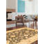 Tapis vert foncé / gris foncé Peshawar Oushak 4 pi 11 po x 6 pi 9 po