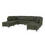 124 " Faux Leather Sectional