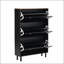 Versatile Shoe Cabinet with Multiple Compartments and Hooks for Organized and Stylish Entryway-1263655284