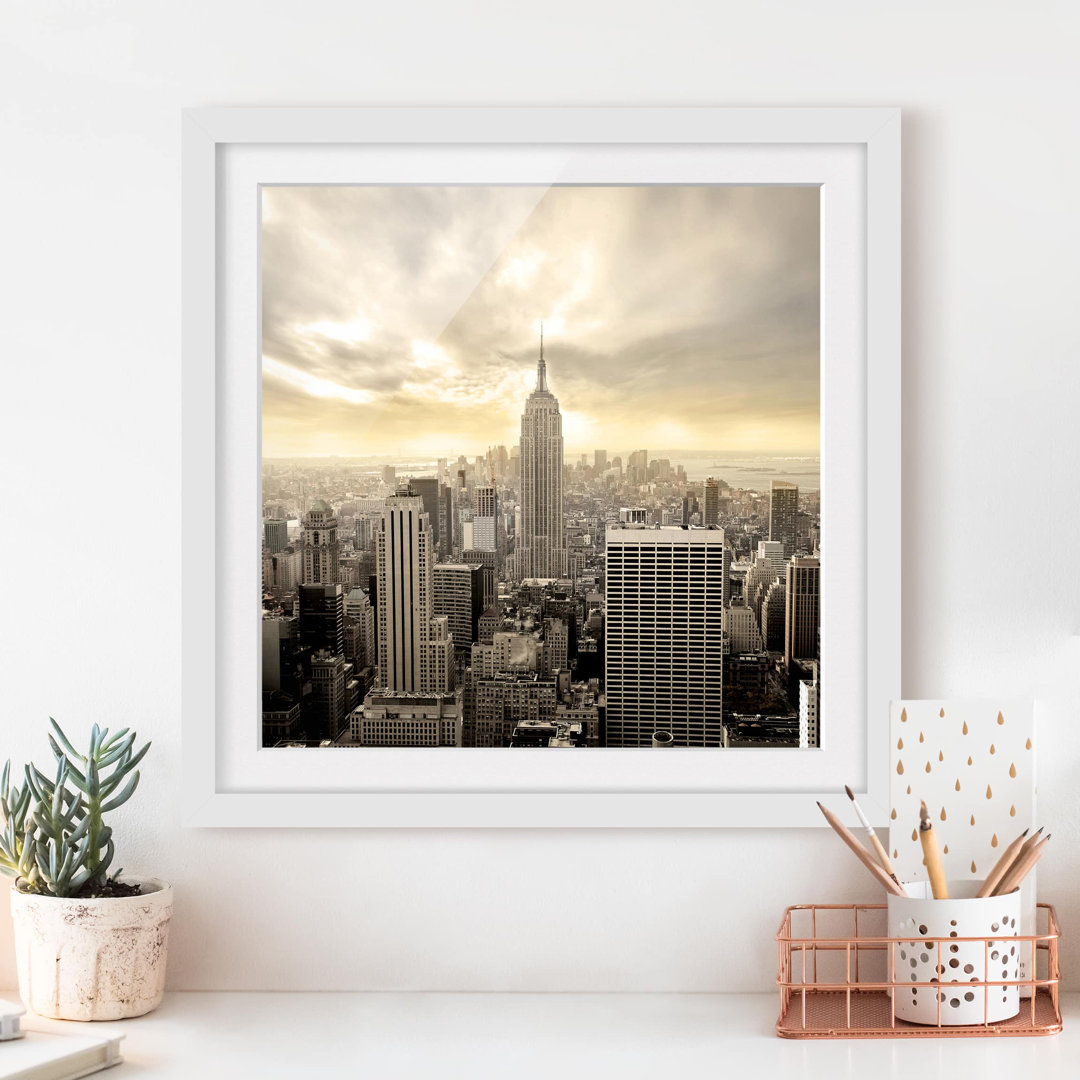 Gerahmtes Poster Manhattan Dawn