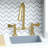 Teamson Kids Little Chef Berlin Wooden Play Kitchen with Gold Hardware, Accessories & Subway Tile Backsplash-87087917