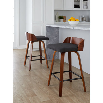 Swivel Upholstered Counter Stool