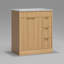 Meuble-lavabo simple en bois avec tiroirs Adonia-898473092-898473146